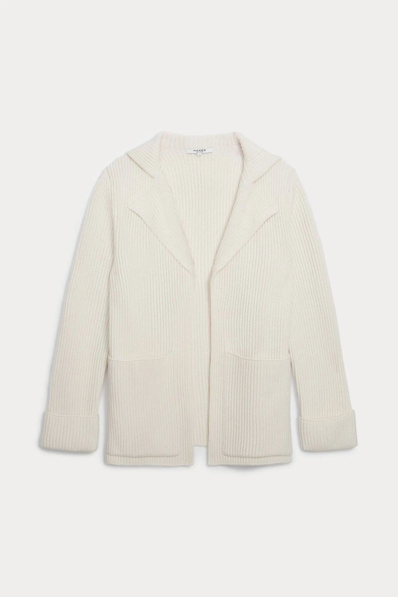 ZENA RIBBED CASHMERE CARDIGAN